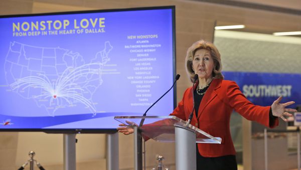 Former US Senator Kay Bailey Hutchison speaks at a news conference at Love Field in Dallas. (File) Former US Senator Kay Bailey Hutchison speaks at a news conference at Love Field in Dallas. (File) - Sputnik International