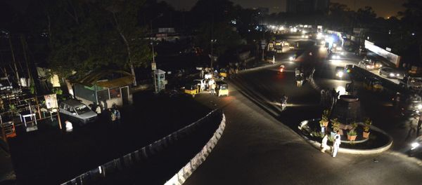 A view of one of the major junctions during a power outage at Visakhapatnam, Andhra Pradesh state, Tuesday, Oct. 8, 2013 - Sputnik International