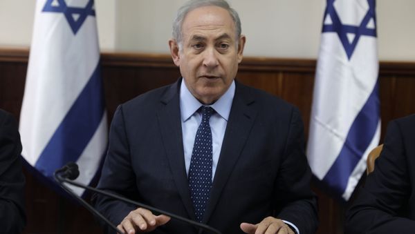 Israeli Prime Minister Benjamin Netanyahu chairs the weekly cabinet meeting in Jerusalem on Wednesday, May 3, 2017. - Sputnik International