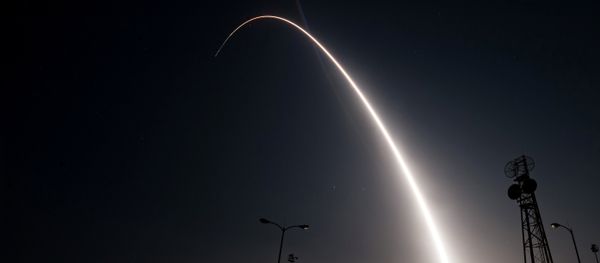 An unarmed Minuteman III intercontinental ballistic missile launches from Vandenberg Air Force Base, California, United States during an operational test at 12:03 a.m., PDT, in this April 26, 2017 handout photo - Sputnik International