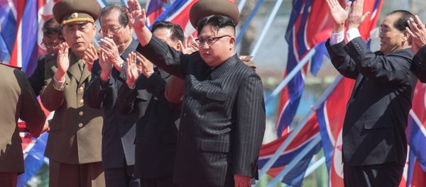 DRPK leader Kim Jong-un at a ceremony to open a new residential area on Ryomyong Street in Pyongyang. - Sputnik International