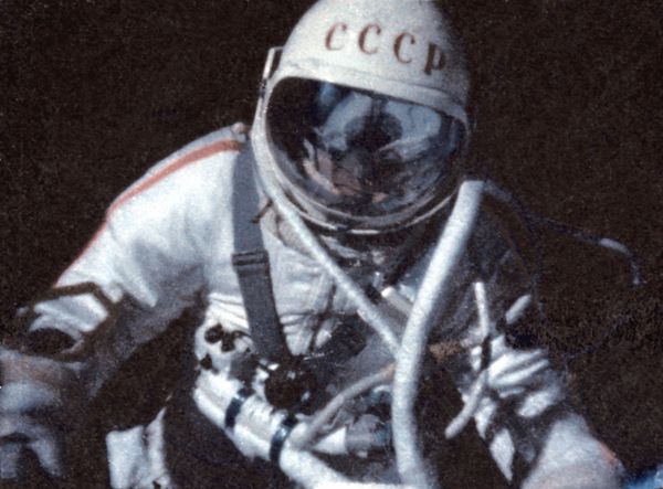 A documentary film frame about Alexey Leonov's first spacewalk in history  - Sputnik International