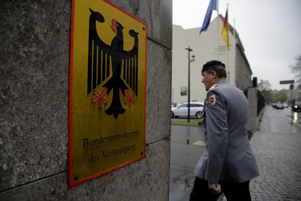 A German forces Bundeswehr officer enters the German Defense Ministry prior to a meeting between Defense Minister Ursula von der Leyen and about 100 top officers in Berlin, Thursday, May 4, 2017. A German forces Bundeswehr officer enters the German Defense Ministry prior to a meeting between Defense Minister Ursula von der Leyen and about 100 top officers in Berlin, Thursday, May 4, 2017. - Sputnik International