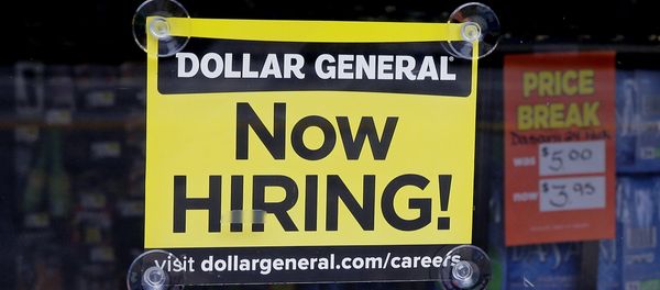 In this Wednesday, May 18, 2016, photo, a Now Hiring sign hangs in the window of a Dollar General store in Methuen, Mass. In this Wednesday, May 18, 2016, photo, a Now Hiring sign hangs in the window of a Dollar General store in Methuen, Mass. - Sputnik International