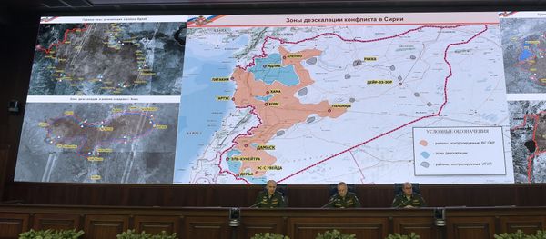 Senior Russian military commander Sergei Rudskoi (L) speaks during a news briefing on the situation in Syria, Moscow, May 5, 2017 Senior Russian military commander Sergei Rudskoi (L) speaks during a news briefing on the situation in Syria, Moscow, May 5, 2017 - Sputnik International