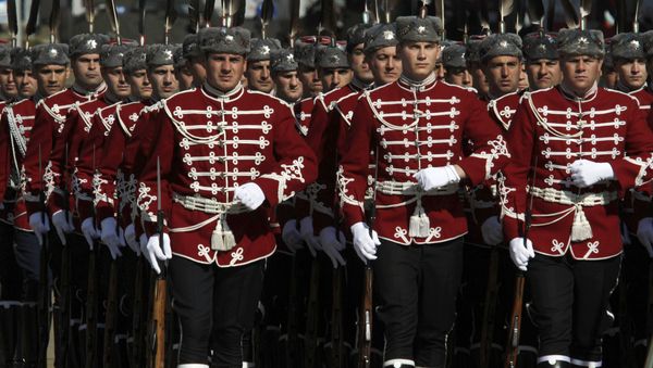 Bulgarian honor guards march during a military parade in Sofia, Friday, May 6, 2011 - Sputnik International