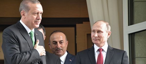Vladimir Putin meets with Turkish president Recep Tayyip Erdogan Vladimir Putin meets with Turkish president Recep Tayyip Erdogan - Sputnik International