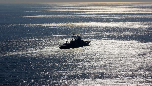 Severomorsk Large Anti-Submarine Ship in the Mediterranean Sea (File) - Sputnik International