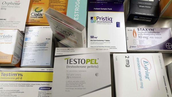 A display of prescription medicines for impotence and sexual problems A display of prescription medicines for impotence and sexual problems - Sputnik International