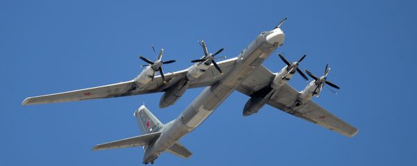 A Tupolev Tu-95MS Bear strategic bomber A Tupolev Tu-95MS Bear strategic bomber - Sputnik International