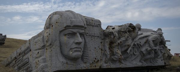Ruins of the Saur-Mogila (Saur Grave) Memorial in Donetsk Region where festive events were held to celebrate the Day of Donbass Liberation from Nazi Invaders. Ruins of the Saur-Mogila (Saur Grave) Memorial in Donetsk Region where festive events were held to celebrate the Day of Donbass Liberation from Nazi Invaders. - Sputnik International