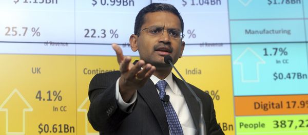 Tata Consultancy Services CEO and Managing Director Rajesh Gopinathan speaks during a press conference in Mumbai, India, Tuesday, April 18, 2017. Tata Consultancy Services CEO and Managing Director Rajesh Gopinathan speaks during a press conference in Mumbai, India, Tuesday, April 18, 2017. - Sputnik International