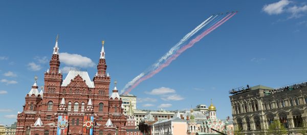 Final rehearsal of military parade marking 72nd anniversary of victory in Great Patriotic War Final rehearsal of military parade marking 72nd anniversary of victory in Great Patriotic War - Sputnik International