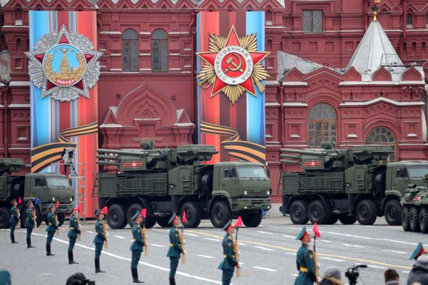 A Pantsir-S air defense system during  the Victory Day Parade on Red Square. - Sputnik International