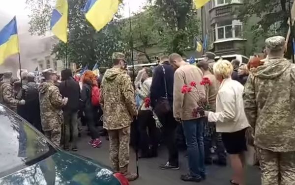 Participants in the Immortal Regiment march in Kiev Participants in the Immortal Regiment march in Kiev - Sputnik International