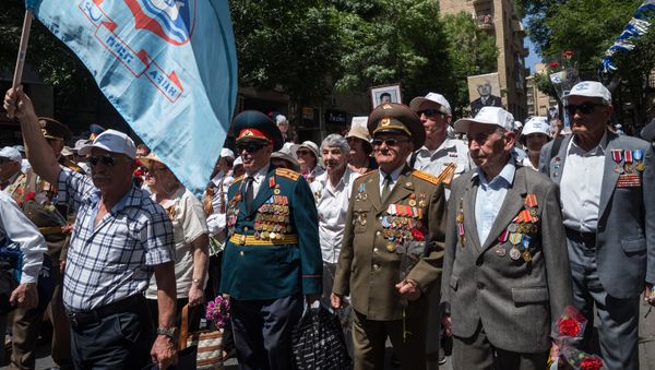 Israel Marks Victory Day by 'Immortal Regiment,' Veterans Marches in Jerusalem - Sputnik International