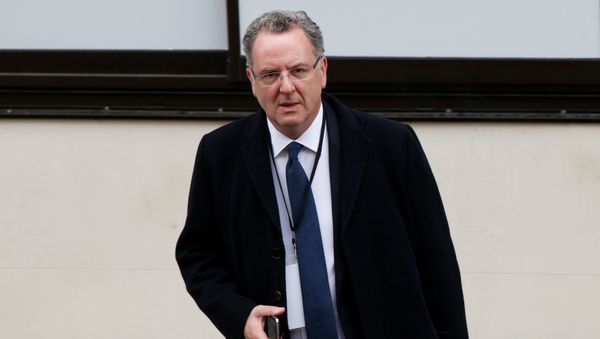 Richard Ferrand, General Secretary of the political movement En Marche !, or Onwards !, leaves the campaign headquarters of French President Elect Emmanuel Macron after results in the second round vote of the 2017 French presidential elections, in Paris, France, May 7, 2017. Richard Ferrand, General Secretary of the political movement En Marche !, or Onwards !, leaves the campaign headquarters of French President Elect Emmanuel Macron after results in the second round vote of the 2017 French presidential elections, in Paris, France, May 7, 2017. - Sputnik International