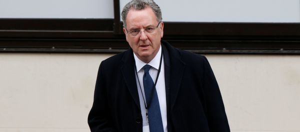 Richard Ferrand, General Secretary of the political movement En Marche !, or Onwards !, leaves the campaign headquarters of French President Elect Emmanuel Macron after results in the second round vote of the 2017 French presidential elections, in Paris, France, May 7, 2017. - Sputnik International