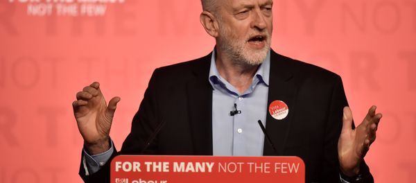 Britain's opposition Labour Party leader Jeremy Corbyn speaks at an election campaign rally in Leicester, Britain, May 6, 2017. - Sputnik International