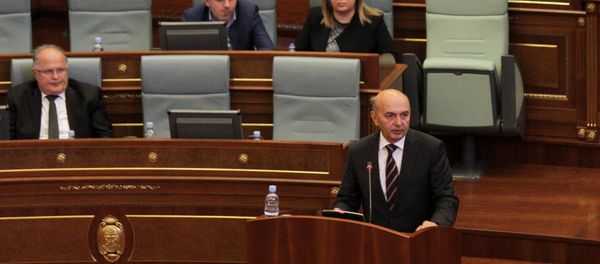 Kosovo's Prime Minister Isa Mustafa attends a parliament session in Pristina, Kosovo Kosovo's Prime Minister Isa Mustafa attends a parliament session in Pristina, Kosovo - Sputnik International