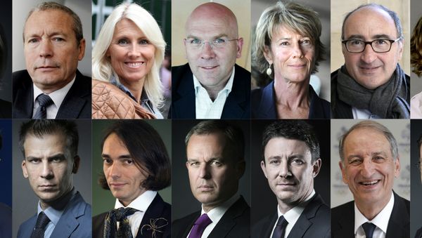 (COMBO) This combination of pictures created on May 11, 2017 in Paris shows the candidates newly invested by La Republique en marche party for the French parliamentary elections (legislative) in June - Sputnik International