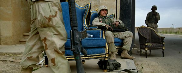 U.S. Marines, using luxurious armchairs, man one of the entrances to Saddam Hussein's presidential palace compound in the northern Iraqi town of Tikrit, Tuesday April 15, 2003 U.S. Marines, using luxurious armchairs, man one of the entrances to Saddam Hussein's presidential palace compound in the northern Iraqi town of Tikrit, Tuesday April 15, 2003 - Sputnik International