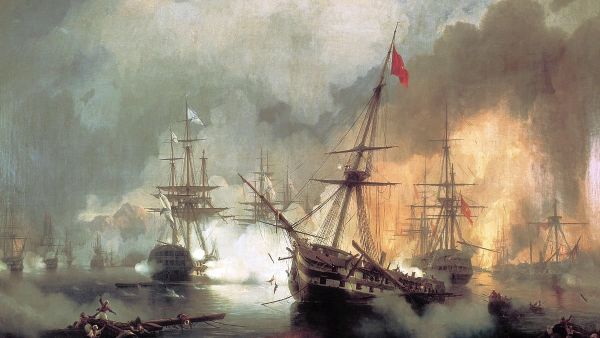 Battle of Navarino. Ivan Aivazovsky  (1817–1900) - Sputnik International
