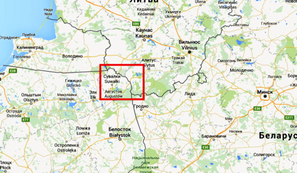 The so-called Suwalki Corridor or Suwalki Gap The so-called Suwalki Corridor or Suwalki Gap - Sputnik International