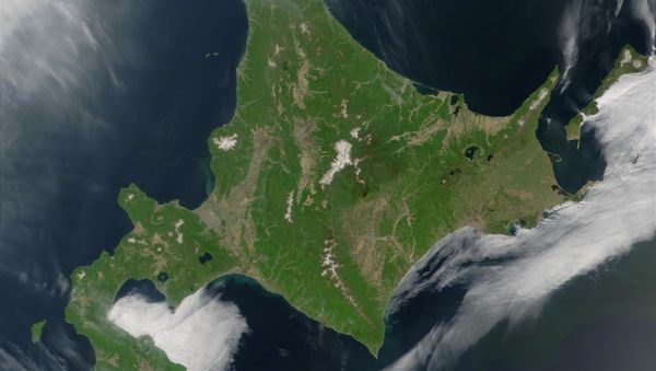 Satellite image of Hokkaido, Japan Satellite image of Hokkaido, Japan - Sputnik International