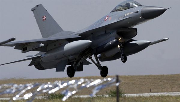 Danish air forces F-16 fighter - Sputnik International