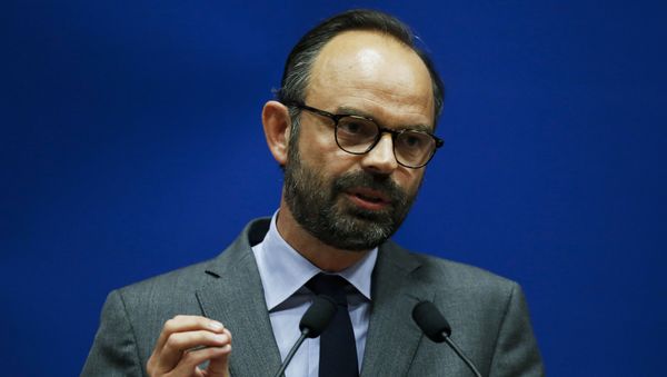 Edouard Philippe speaking as he presents the candidates for the La Republique en marche party ahead of the June parliamentary elections (legislative) in Le Havre, northwestern France. Edouard Philippe speaking as he presents the candidates for the La Republique en marche party ahead of the June parliamentary elections (legislative) in Le Havre, northwestern France. - Sputnik International