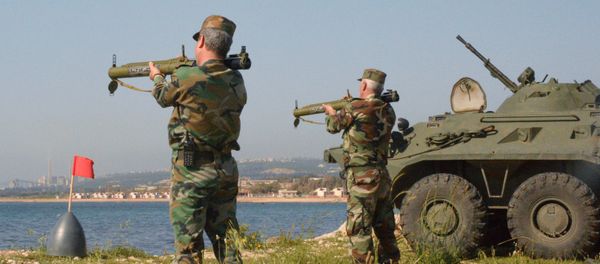 Russian, Syrian Marines Hold Joint Firing Drills in Port City of Tartus - Sputnik International