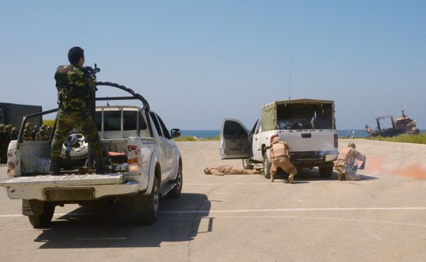 Russian, Syrian Marines Hold Joint Firing Drills in Port City of Tartus - Sputnik International