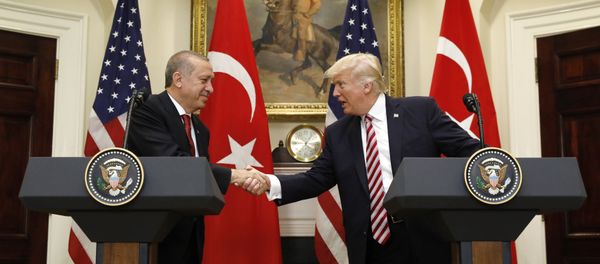 US President Donald Trump's meeting with Turkish President Recep Tayyip Erdogan in Washington on May 16, 2017 - Sputnik International