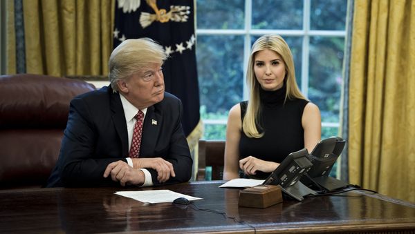 US President Donald Trump (L) and Ivanka Trump - Sputnik International