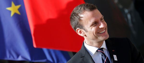 French President Emmanuel Macron reacts after a meeting with the International Olympic Committee (IOC) Evaluation Commission at the Elysee Place in Paris, France May 16, 2017. - Sputnik International