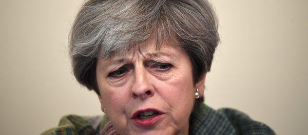 Britain's Prime Minister Theresa May speaks at a campaign event at Tech Pixies, a digital marketing company in Oxford, May 15, 2017. - Sputnik International