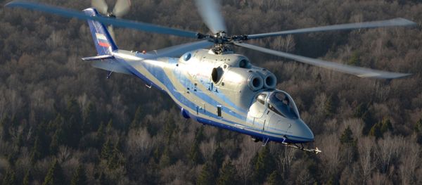 A laboratory helicopter based on the Mi-24K combat helicopter undergoes trials A laboratory helicopter based on the Mi-24K combat helicopter undergoes trials - Sputnik International