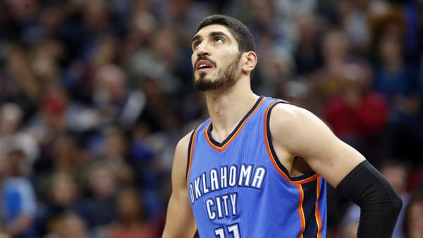 Oklahoma City Thunder's Enes Kanter of Turkey plays during the second half of an NBA basketball game against the Minnesota Timberwolves Tuesday, April 11, 2017, in Minneapolis. - Sputnik International