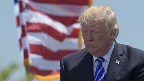 President Donald Trump attends the commencement address at the U.S. Coast Guard Academy in New London, Conn., Wednesday, May 17, 2017 President Donald Trump attends the commencement address at the U.S. Coast Guard Academy in New London, Conn., Wednesday, May 17, 2017 - Sputnik International