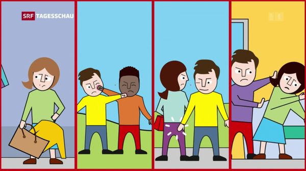 Swiss police cartoons for asylum seekers - Sputnik International