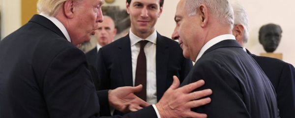 Israel's Prime Minister Benjamin Netanyahu and U.S. President Donald Trump chat as White House senior advisor Jared Kushner is seen in between them, during their meeting at the King David hotel in Jerusalem May 22, 2017 Israel's Prime Minister Benjamin Netanyahu and U.S. President Donald Trump chat as White House senior advisor Jared Kushner is seen in between them, during their meeting at the King David hotel in Jerusalem May 22, 2017 - Sputnik International