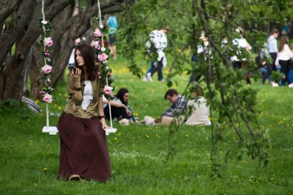 Apple Trees Start Blooming in Moscow - Sputnik International