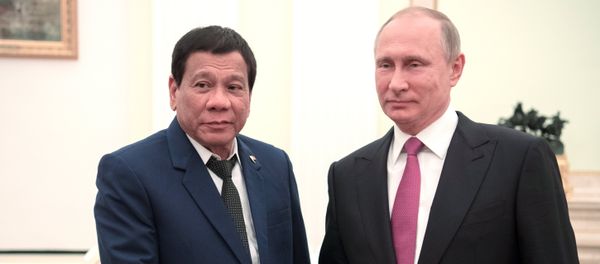 Russian President Vladimir Putin meets with Philippine President Rodrigo Duterte Russian President Vladimir Putin meets with Philippine President Rodrigo Duterte - Sputnik International