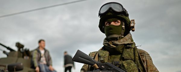 A soldier at the Russian Army Festival in Moscow. - Sputnik International