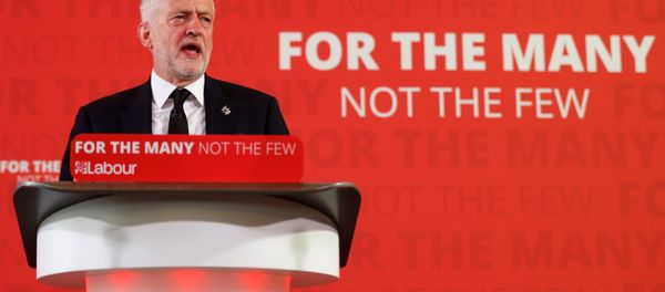 Jeremy Corbyn, the leader of Britain's opposition Labour party, makes a speech as his party restarts its election campaign after the cross party suspension that followed the Manchester Arena attack, in London, May 26, 2017. - Sputnik International