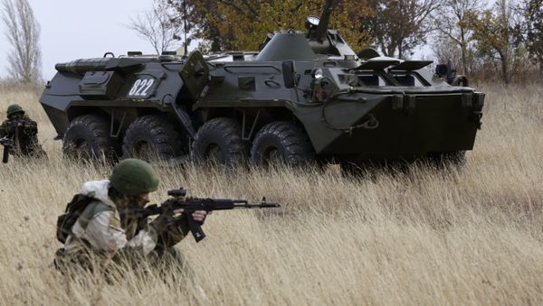 Exhibition performance of border guards in Crimea - Sputnik International