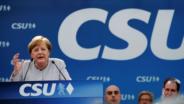 erman Chancellor and head of the Christian Democratic Union (CDU) Angela Merkel speaks during the Trudering festival in Munich, Germany, May 28, 2017 erman Chancellor and head of the Christian Democratic Union (CDU) Angela Merkel speaks during the Trudering festival in Munich, Germany, May 28, 2017 - Sputnik International