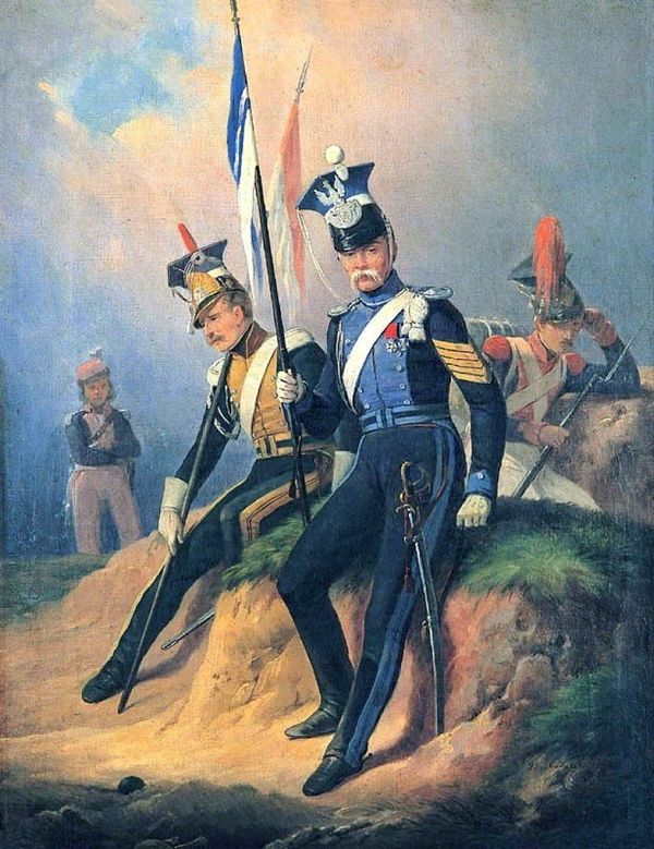 Polish uhlans from the Army of the Duchy of Warsaw 1807–1815 January Suchodolski painting - Sputnik International