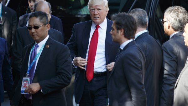 Trump arrives for a working session with outreach countries and international organizations at the G7 Summit, Saturday, May 27, 2017, in Taormina, Italy - Sputnik International